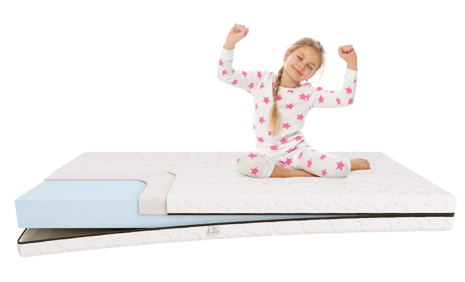 Materac piankowy dla dziecka 16 cm Średnia twardość (H2) - rozmiar XL